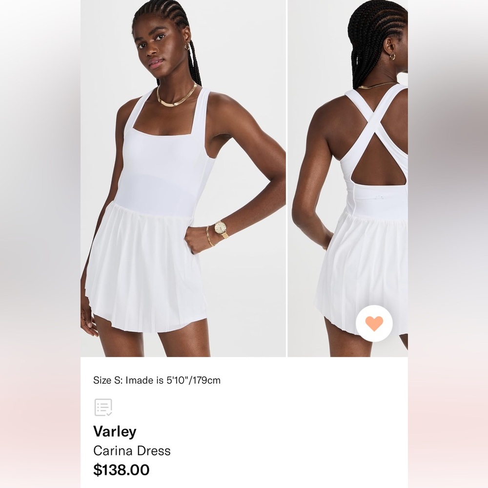 Varley White Carina Dress